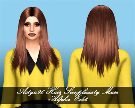 Simpliciaty Hair Muse Alpha Edit At Astya96 Sims 4 Updates