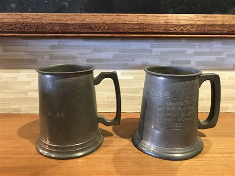 Two Pewter Mugs Shapiro Auctioneers