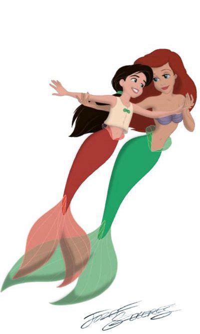 Ariel An Melody As Mermaids Mermaid Disney The Little Mermaid