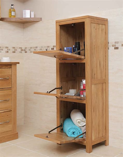 Glacier bay hampton 25 in w x 29 in h x 7 12 in d bathroom intended for proportions 1000 x 1000. 50% Off Solid Oak Free Standing Bathroom Storage Unit