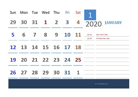 2020 Philippines Calendar For Vacation Tracking Free Printable Templates