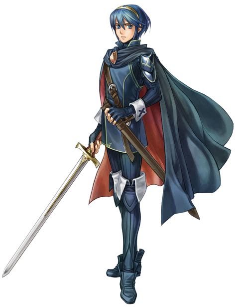 She's the kind of video game character you send texts to your colleague about. Marth from Fire Emblem - Game Art