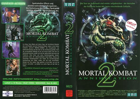 Mortal Kombat 2 Annihilation Action Vhs Videokassetten Ohne