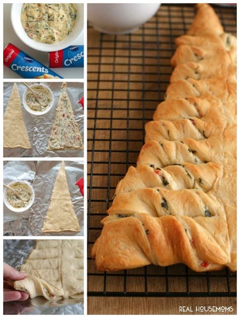 Christmas is traditionally celebrated in many ways and celebrations vary across cultures. Spinach Dip Stuffed Crescent Roll Christmas Tree ⋆ Real ...