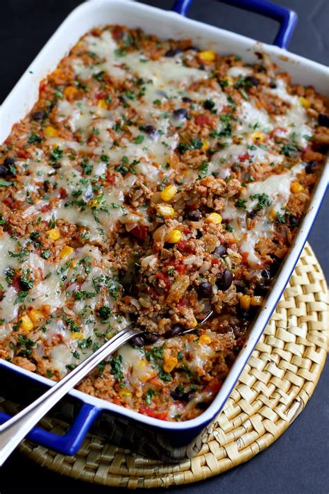 Enter custom recipes and notes of your own. Southwestern Turkey Rice Casserole Recipe - Cookin Canuck