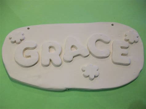 Clay Name Plaque Created At Kiln Creations Noblesville Indiana