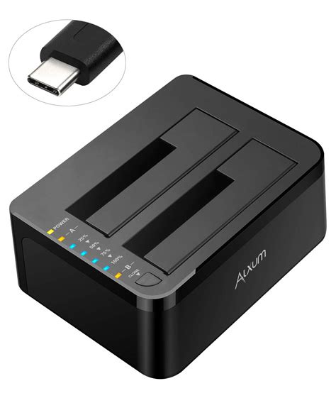 Buy Alxum External Hard Drive Docking Station With Usb C Cable Two Bay