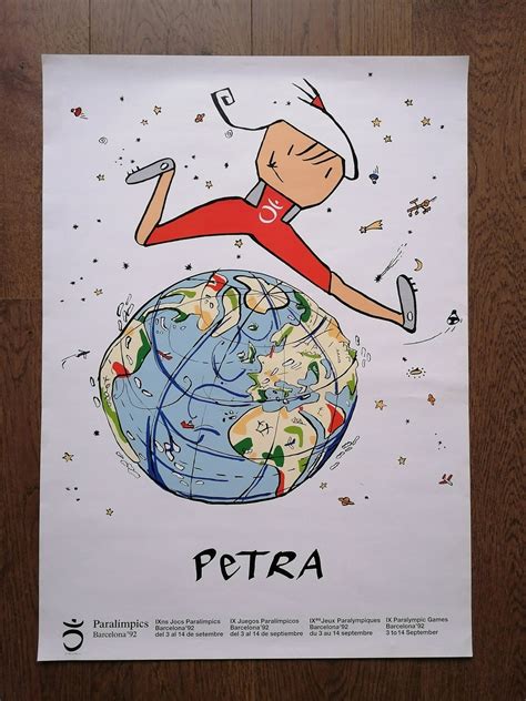 1992 Javier Mariscal Petra Mascot Poster From Paralympic Etsy