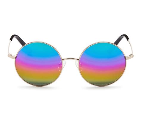 Matthew Williamson Round Lens Sunglasses Mirrored Sunglasses Metal