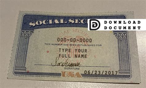Generate random valid social security numbers. Social Security Card Template 29 - SSN DOWNLOAD