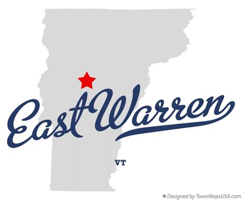 Map Of East Warren Vt Vermont