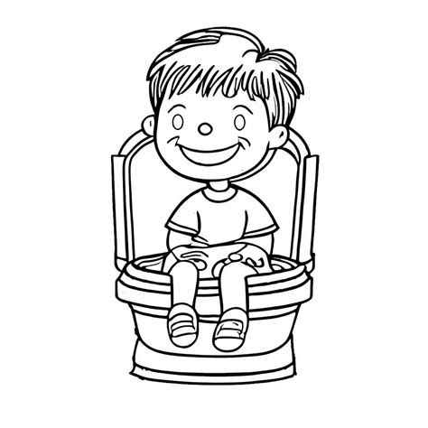 Potty Training Coloring Pages Toitygo