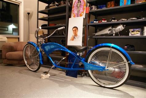 Blue Stretch Lowrider Bicycle Lowrider Bike Custom Bicycle
