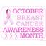Printable October Is Breast Cancer Awareness Month Sign