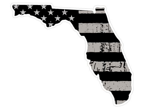 Florida State N1 Distressed Flag Vinyl Decal Sticker Cartruck Lapto