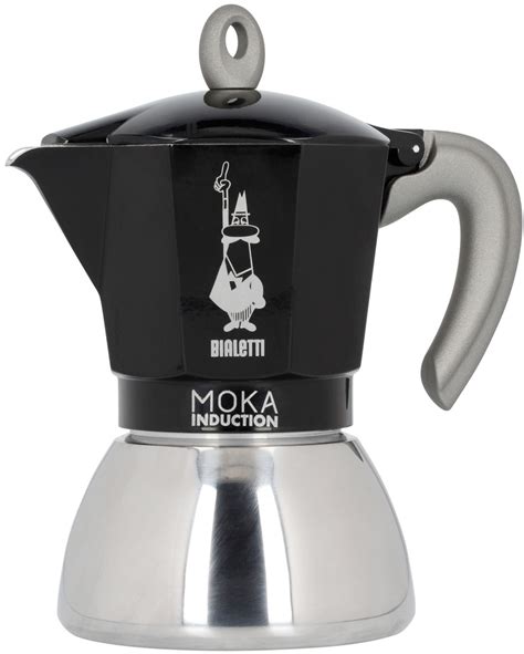 Bialetti 6 Cups 280ml Moka Induction Stove Top Espresso Maker Black