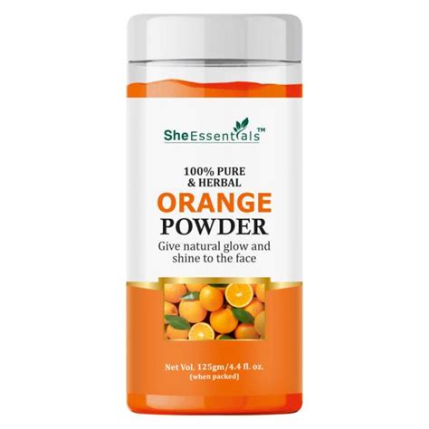 She Essentials Orange Peel Powder Face Pack 100 Natural Glowing