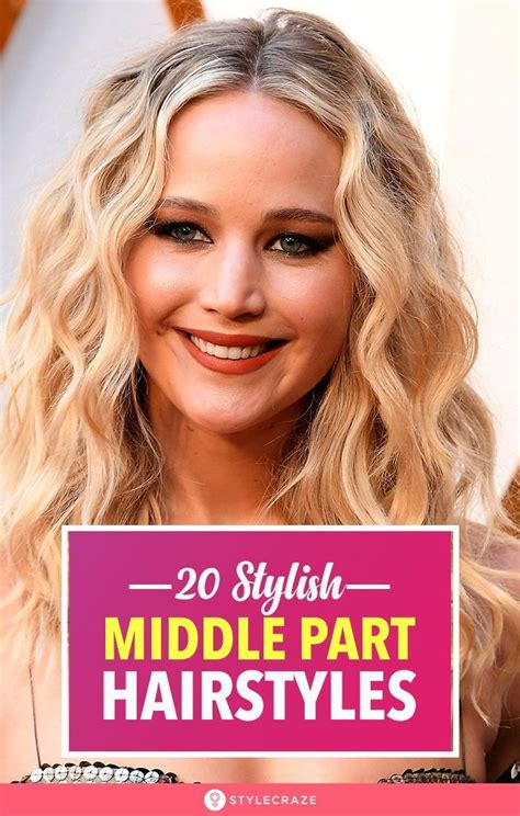 20 Easy And Stylish Middle Part Hairstyles | Middle part hairstyles ...