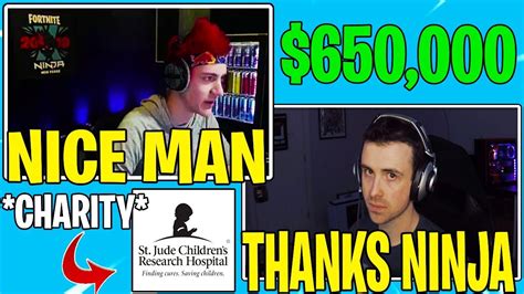 Ninja Reacts To Drlupo Raising 650000 For St Jude Childrens