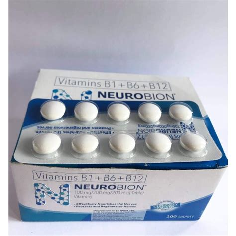 vitamin b1 b6 b12 neurobion tablet 10 s shopee philippines