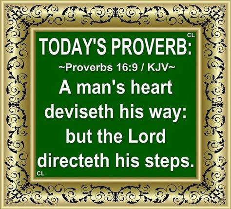 ~proverbs 169~ Kjv Faith Encouragement Proverbs Proverbs 16 9