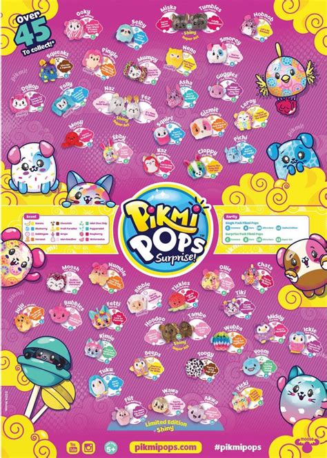Pikmi Pops Series 1 Collector Guide Poster Kids Time