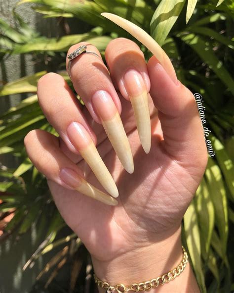 pin by 🐸💢💢💢 on nails long natural nails natural stiletto nails nails
