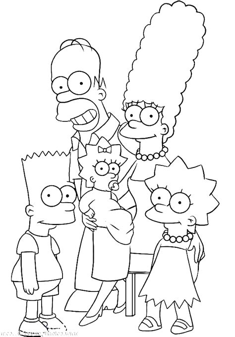 La Famiglia Simpson Disegno Da Colorare Cgcreativeshop My Xxx Hot Girl