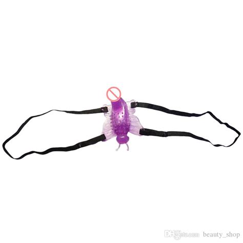 Realistic Strapon Butterfly Dildo Vibrator For Women Vaginal Massage G Spot Stimulator Female