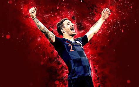 Go go go croatia fans !!!the croatia national football team. Download wallpapers 4k, Sime Vrsaljko, abstract art ...