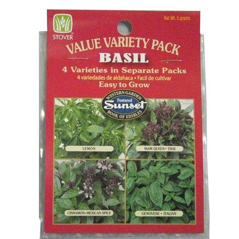 Basil Seed Variety Pack 83022 6 The Home Depot