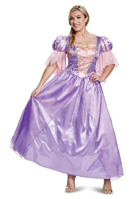 Adult Tangled Deluxe Rapunzel Costume Rapunzel Dress Womens