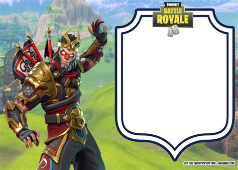 fortnite invitation templates bagvania