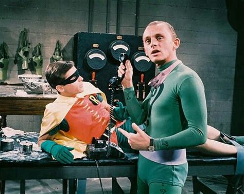Frank Gorshin As The Riddler And Burt Ward As Robin In Batman 1966
