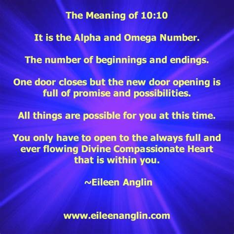 1010 angel number meaning also reflects your responsibility towards your life because you are the only creator of your future. 10:10 angel number meaning The meaning behind repeating ...