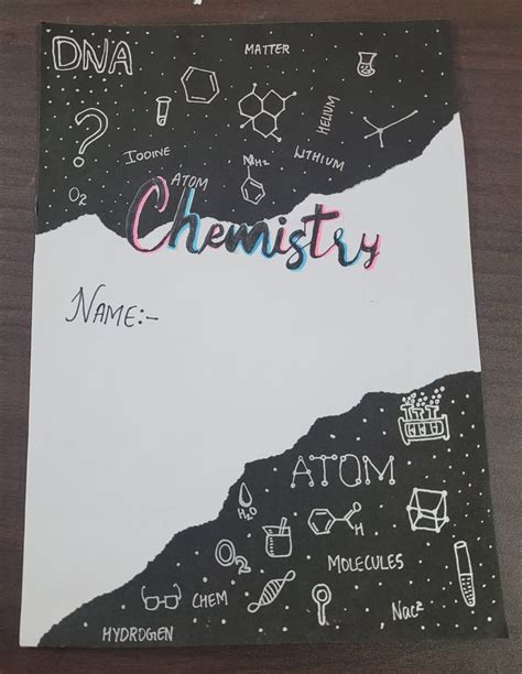 Front Page Border Design For Chemistry Project Cover Page For Project Project Cover Page