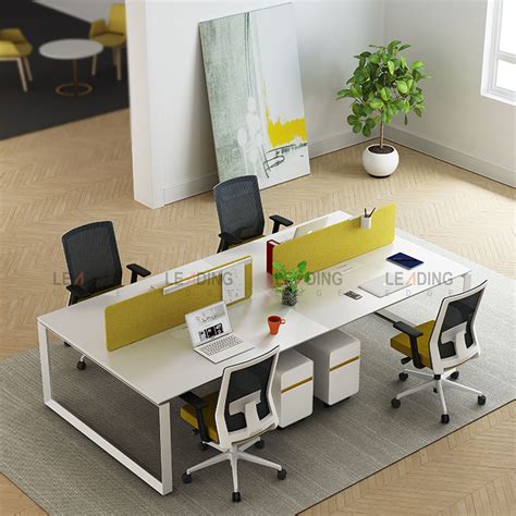 Workstation Table For 4 Person Leading Edge