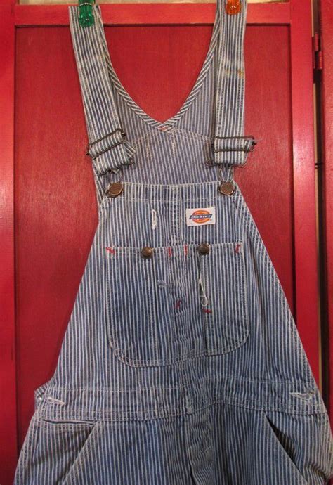Vintage Striped Overalls Railroad Striped Authentic Industrial Etsy