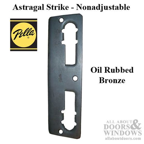 Pella Astragal Nonadjustable Strike Plate For Multipoint Lock Antique