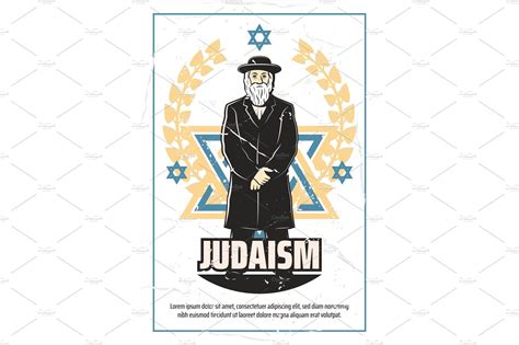 Judaism Religion And Jewish Rabbi People Illustrations Creative Market