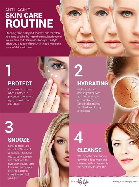 Infographics Anti Aging Skin Care Routine Want To Learn More Visit