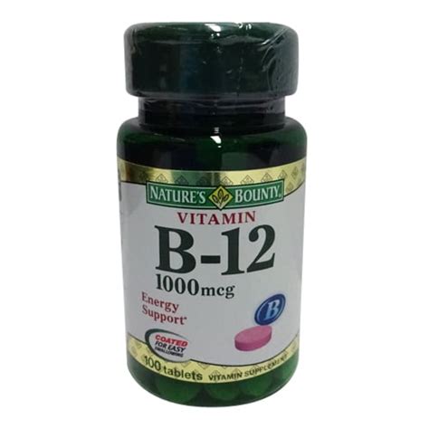 Vitamin B 12 1000 Mcg Tablets By Natures Bounty 100 Tablets