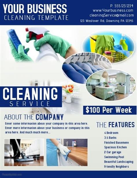 Cleaning Service Flyer Templates Postermywall Cleaning Service