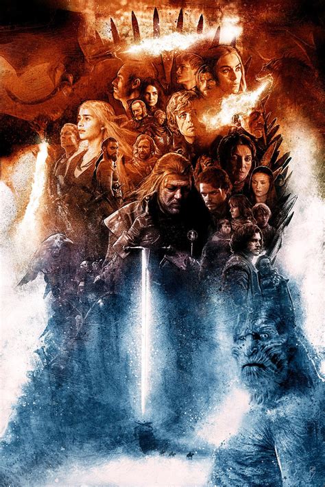 Cinemagorgeous Tribute To Game Of Thrones By Poster Artist Paul