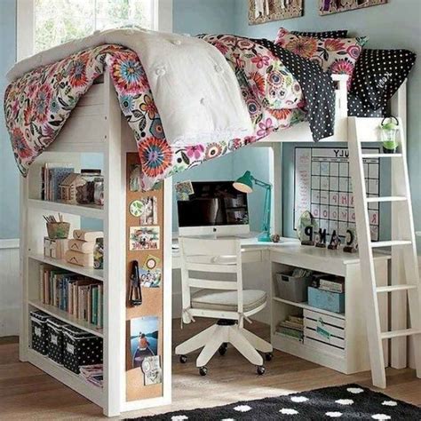 100 Cute Loft Beds College Dorm Room Design Ideas For Girl 104