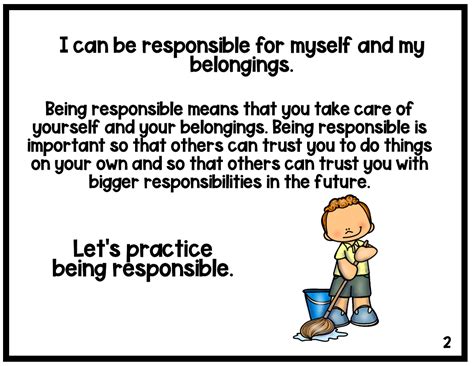 Social Emotional Learning Lesson On Being Responsible Annies Classroom