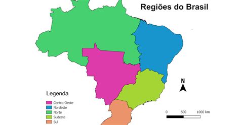 Mapa RegiÕes Do Brasil Suporte Geográfico