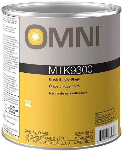Ppg Refinish Omni 1 Quart Black Acrylic Urethane Paint Mtk930004 O