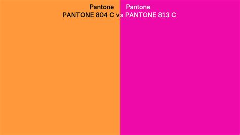 Pantone 804 C Vs Pantone 813 C Side By Side Comparison