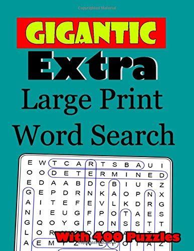 Gigantic Extra Large Print Word Search With 400 Puzzles